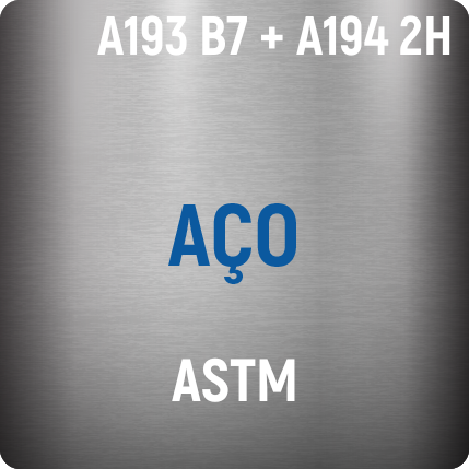 Aço ASTM A193 B7+A194 2H