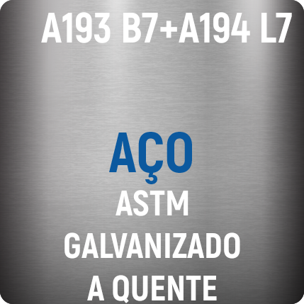 Aço ASTM A193 B7+A194 L7 Galvanizado a quente