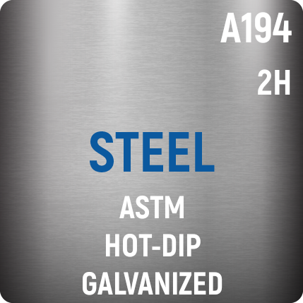 ASTM A194 2H Steel Hot DIp Galvanized