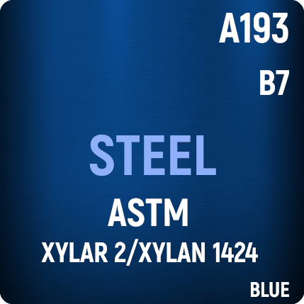 ASTM A193 B7 Steel Xylar 2/Xylan1424 Blue