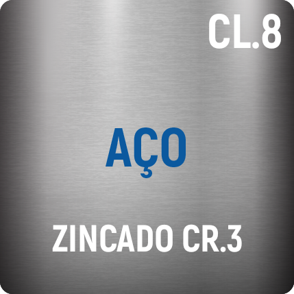 Aço Cl.8 Zincado Cr3