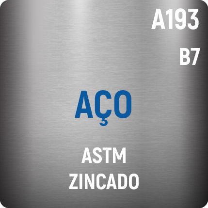 Aço ASTM A193 B7 Zincado