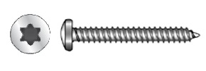Pan head tapping bolt ISO 7049 ~ DIN 7981 PZ Zinc Plated Steel M 2,2 x 4,5 Tapping thread bolt