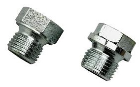 Hexagon head bolt plugs with collar DIN 7604 A Steel M 22 x 1,5