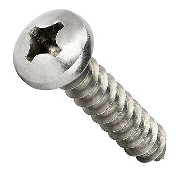 Pan head Thread Forming bolt with flange Art 8000373 30 Degree PH Zinc Plated Steel M 3 x 8