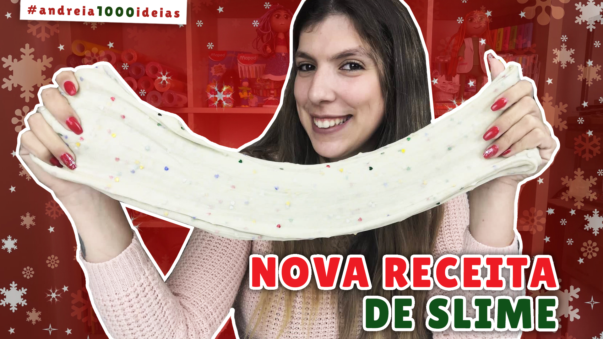 Como fazer slime - nova receita de natal