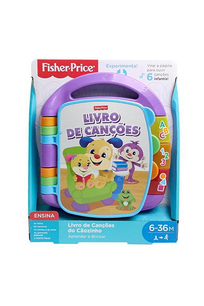 Livro de can&ccedil;&otilde;es do c&atilde;ozinho Fisher-Price