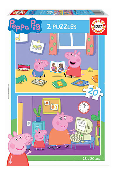 Jogo Educa puzzle 2x20 Peppa Pig