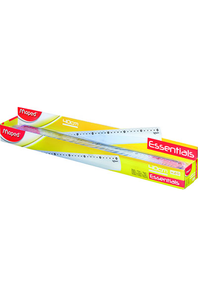 Riga Maped WIGO 40 Cm Infrangibile - Per Scuola, Ufficio, Disegno, Resistente E Pratica