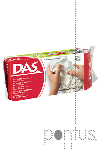 Pasta de modelar Das ref.3875 1 kg branca