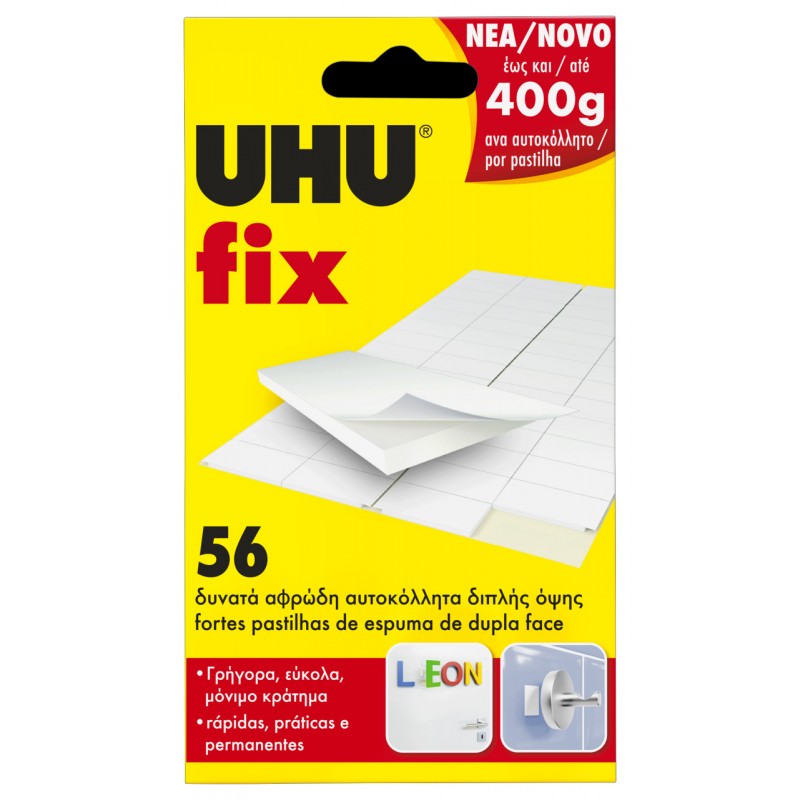 Adesivo dupla face (50 unid.) (UHU Fix)