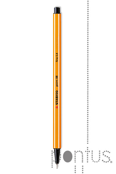 Fineliner Stabilo point 88 preto ref.88/46