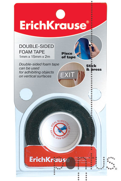 Fita Erichkrause adesiva d. face espuma 2mx15mm