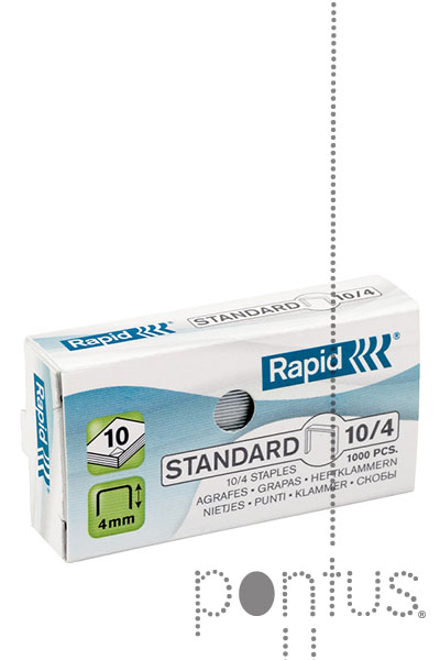 Agrafos Rapid standard n&ordm;10/4mm 1M galvainizado