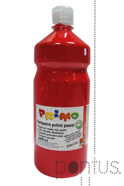 Guache Primo l&iacute;quido 1000ml cor.300 vermelh&atilde;o