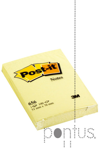 Bloco de notas ader. Post-it 76x51mm 100f amarelo