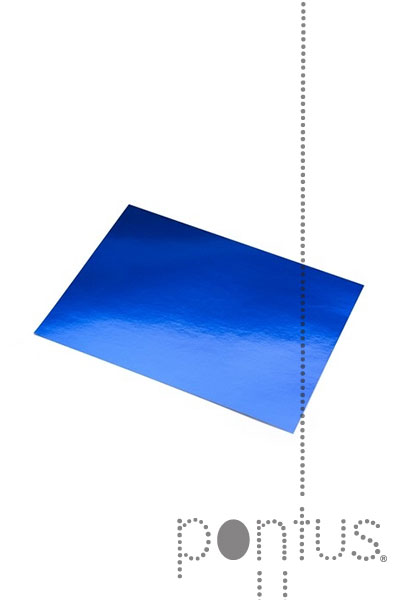 Cartolina 50x65cm alum&iacute;nio Sadipal 225g azul