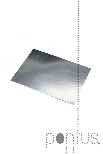 Cartolina 50x65cm alum&iacute;nio Sadipal 225g prata