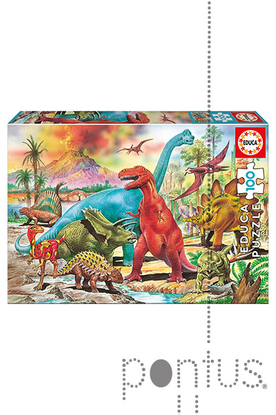 Jogo Educa puzzle Junior 100 dinossauros