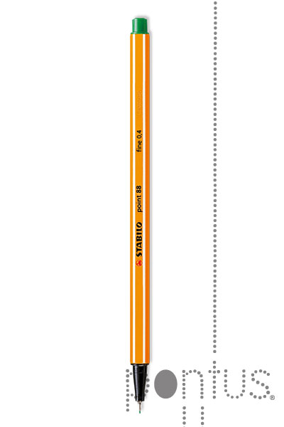 Fineliner Stabilo point 88 verde ref.88/36