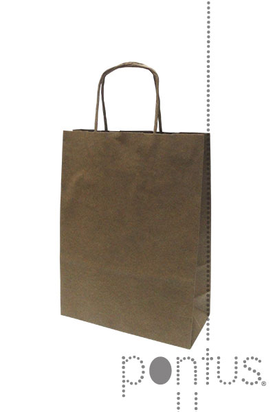Saco de papel 18x8x24cm kraft natural