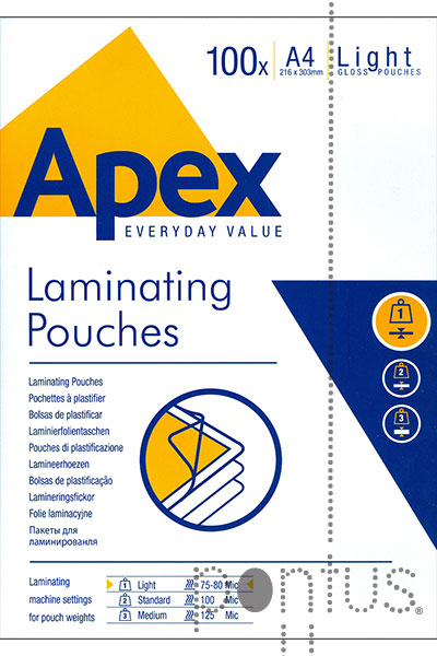Bolsa plastifica&ccedil;&atilde;o 75/80mic. A4 (100 unid.)
