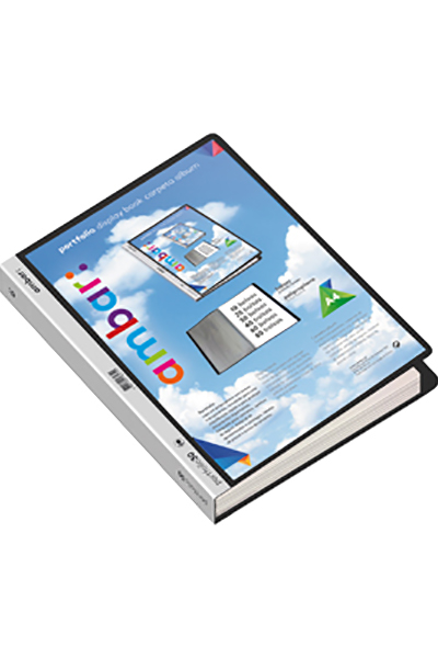 Portf&oacute;lio Ambar A4 PP c/30 bolsas preto c/capa p.