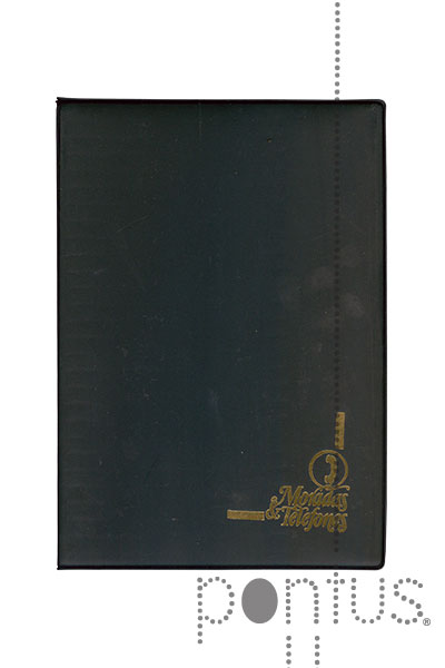 Agenda telef&oacute;nica c/ &iacute;ndice AZ A5 preto