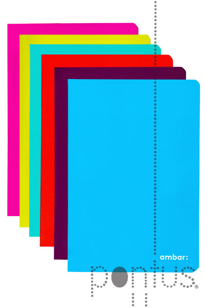 Caderno agrafado Ambar school A5 20f  2 Linhas