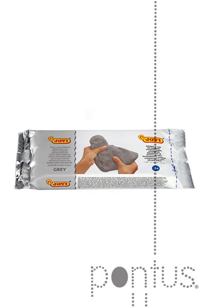 Pasta de modelar Jovi cinza 250g ref.83G