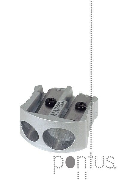 Apara-l&aacute;pis Maped met&aacute;lico c/2 furos