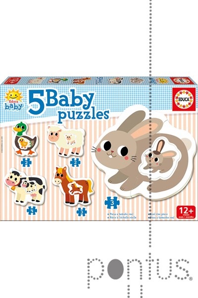 Jogo Educa puzzle baby animais da quinta
