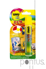 Cola p/papel e cart&atilde;o UHU pen 50ml em blister