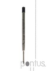 Carga Eurostar p/esferogr&aacute;fica m&eacute;dia (1,0mm) preta