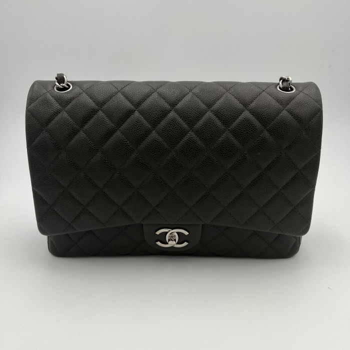 Chanel NWT Dark Green Distressed Quilted Medium Gabrielle Bag For