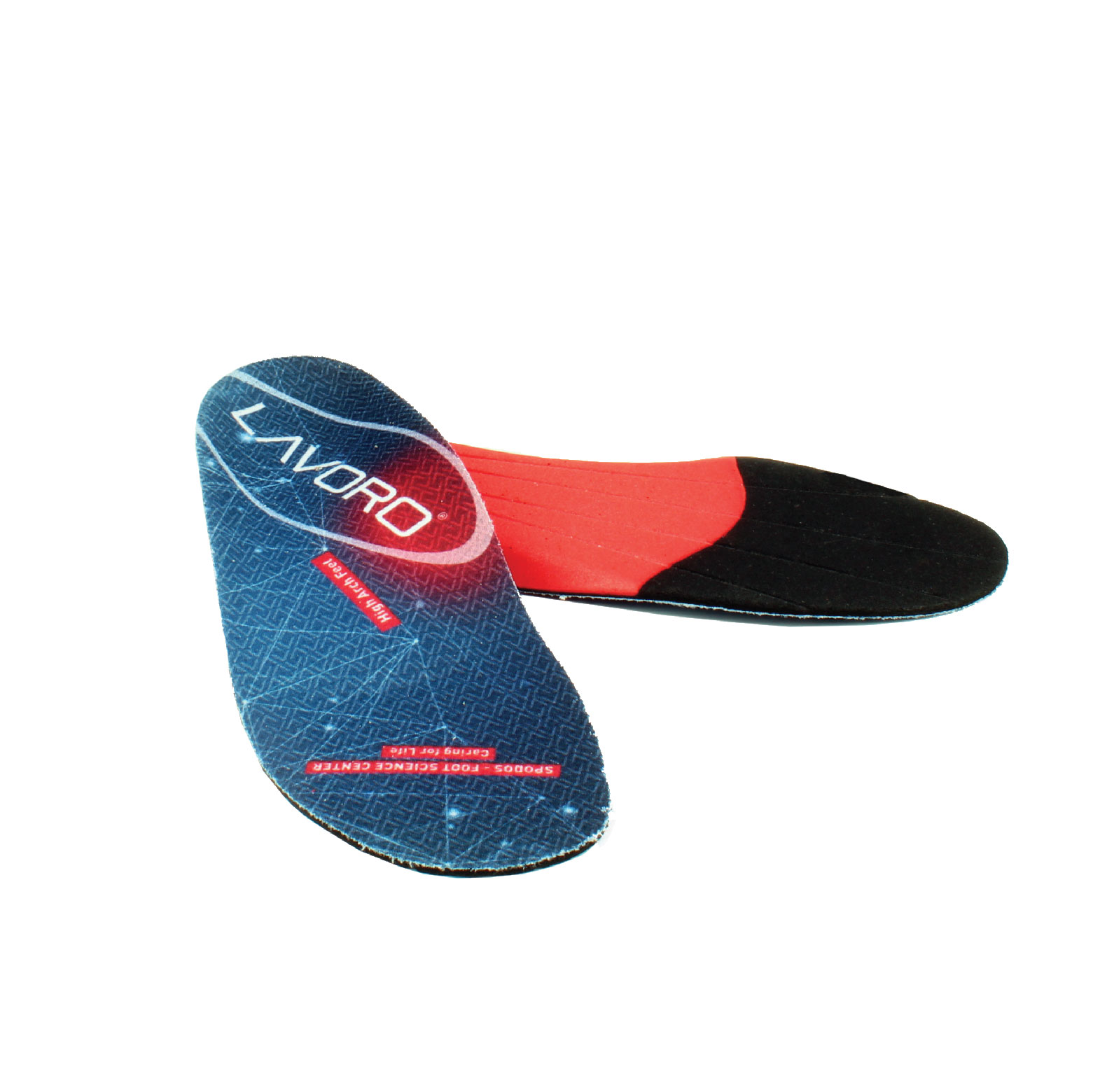 LAVORO SPODOS Insoles High Arch Red