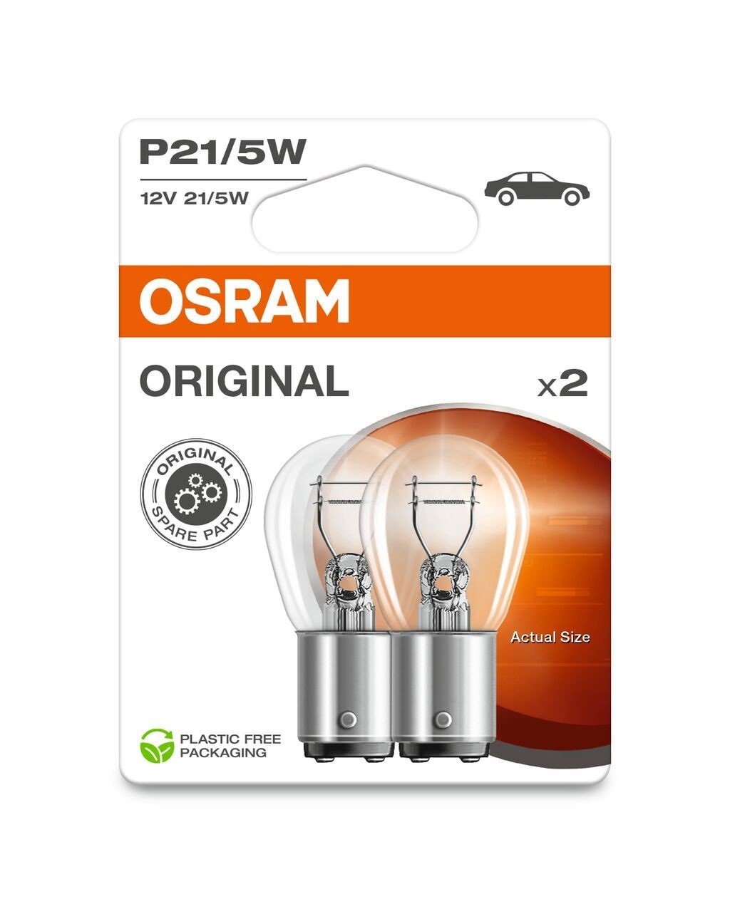 LAMPADA HALOGENIO OSRAM 12V21/5W 7528 BAY15D BLISTER 2UNDS