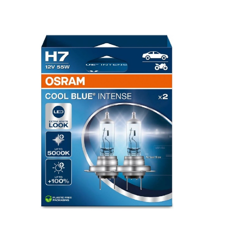 LAMPADA HALOGENIO H7 12V 55W OSRAM COOL BLUE INTENSE