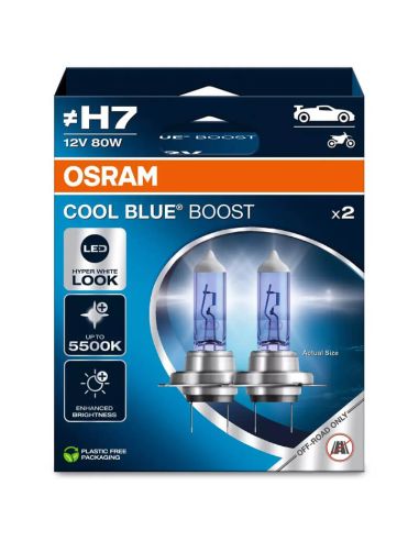 LAMPADA HALOGENIO H7 12V 80W OSRAM COOL BLUE BOOST