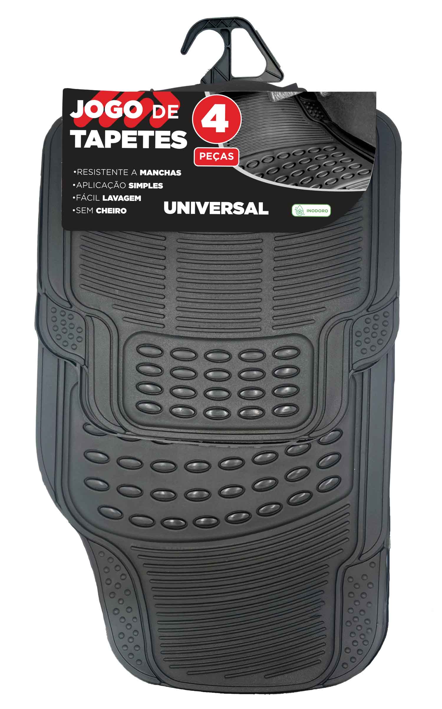JOGO 4 TAPETES UNIVERSAL "MONDEGO"