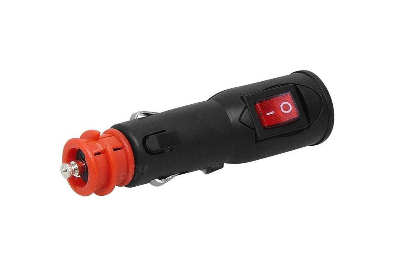 FICHA ISQUEIRO COM INTERRUPTOR EURO/DIN 12/24V