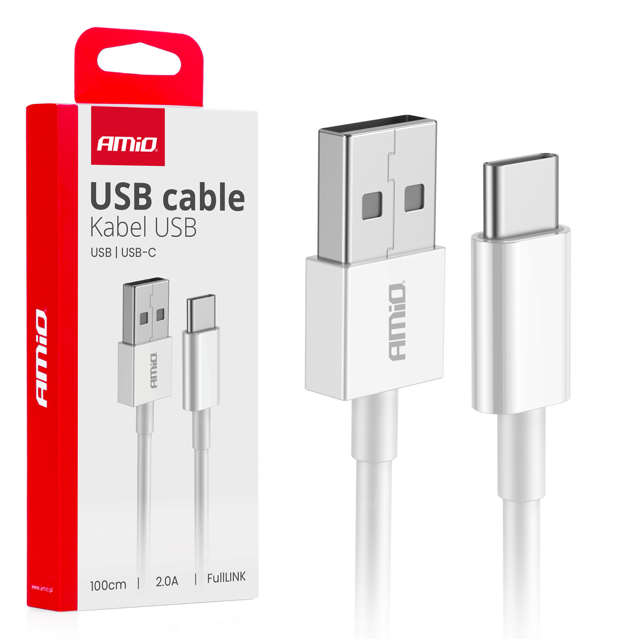 CABO USB a USB-C 2A 100cm
