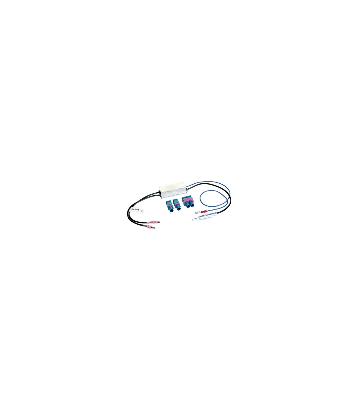 Adaptador antena radio ISO FAKRA 12VOLT 2X