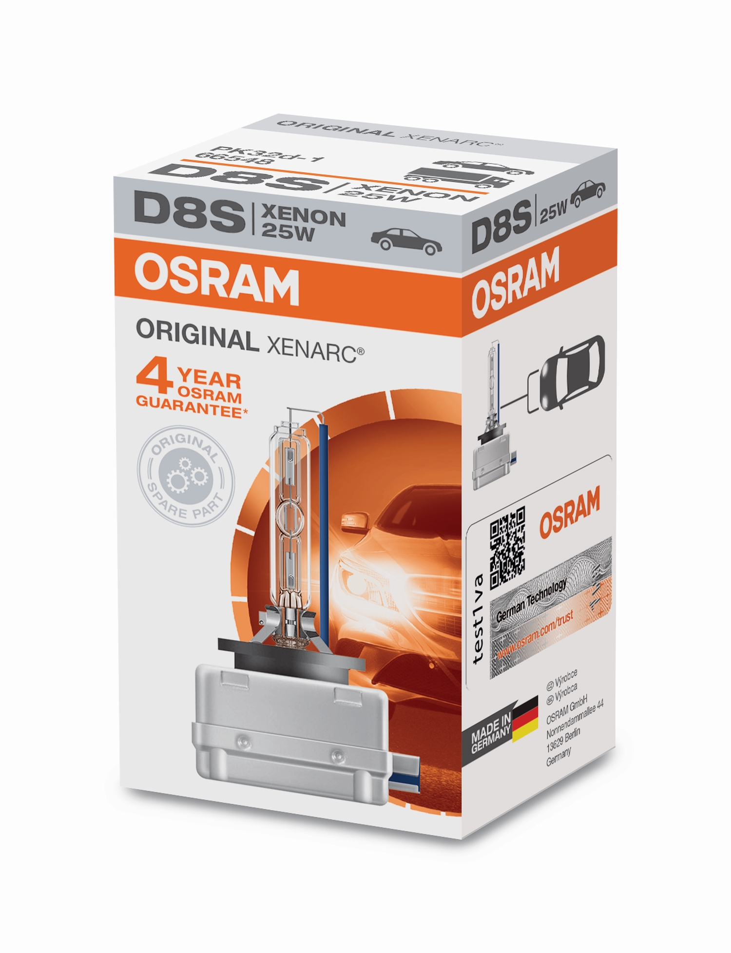 LAMPADA XENON OSRAM XENARC D8S 25W
