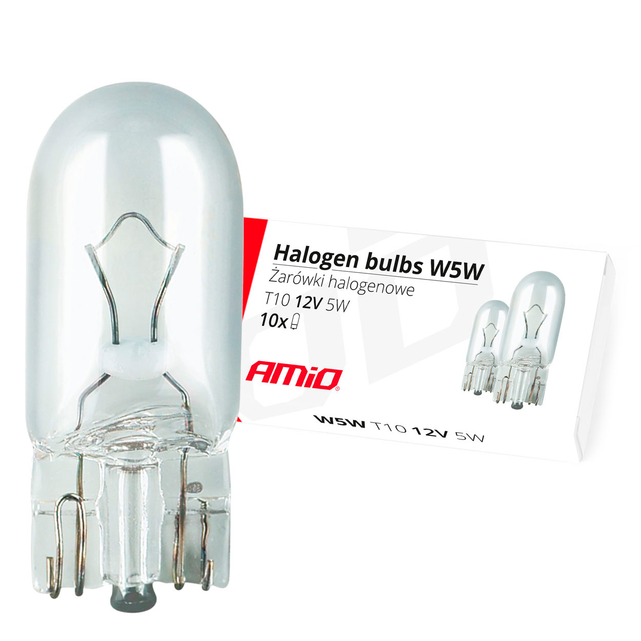 LAMPADA W5W T10 5W W2.1x9.5d 12V 10pcs