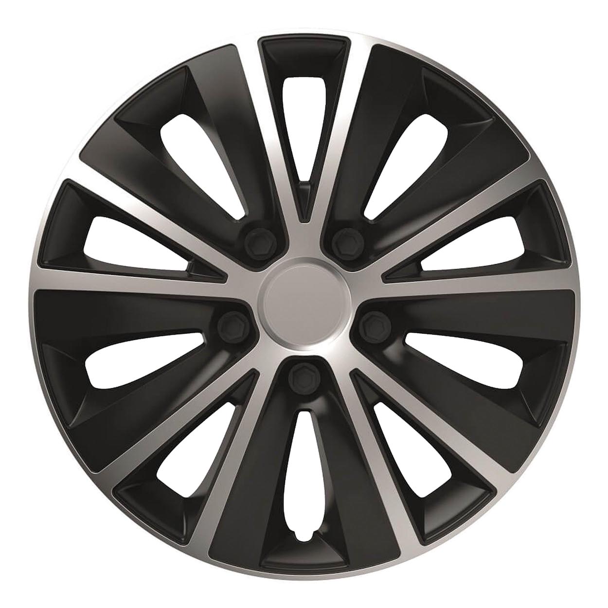 TAMPÃO RODA RAPIDE PRATA PRETO 15"
