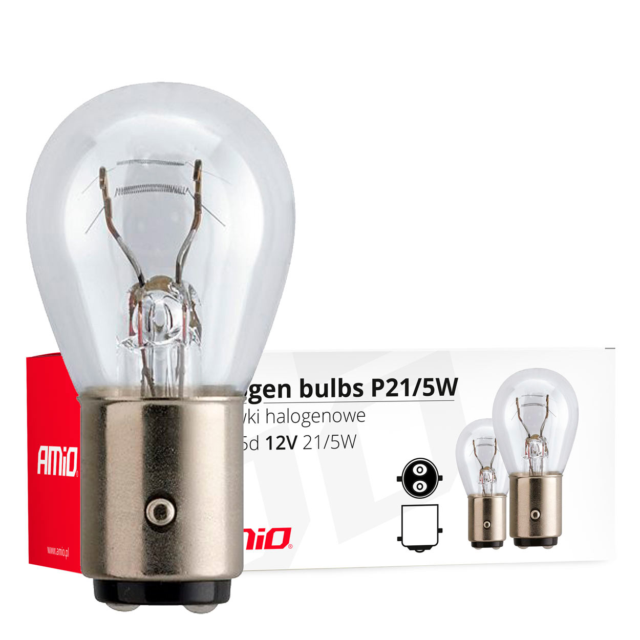 LAMPADA P21/5W BAY15D 12V 21W/5W 10pcs