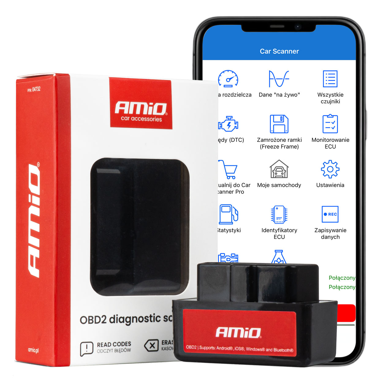 LEITOR SCANNER DIAGN&Oacute;STICO OBD2 BT MINI