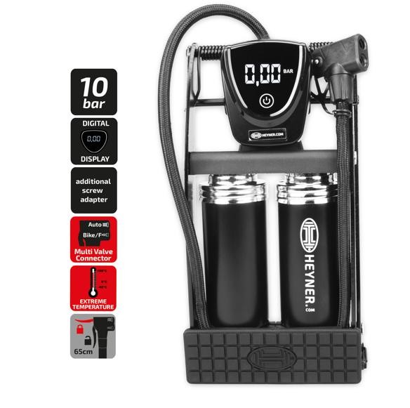 BOMBA DE P&Eacute; 2 CILINDROS ALTA POT&Ecirc;NCIA COM MAN&Oacute;METRO DIGITAL