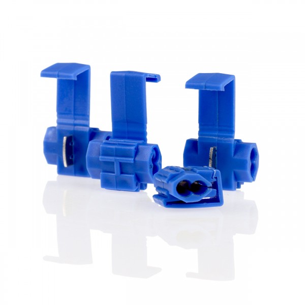 CONECTORES CABOS 1,0 mm² 5PÇS AZUL